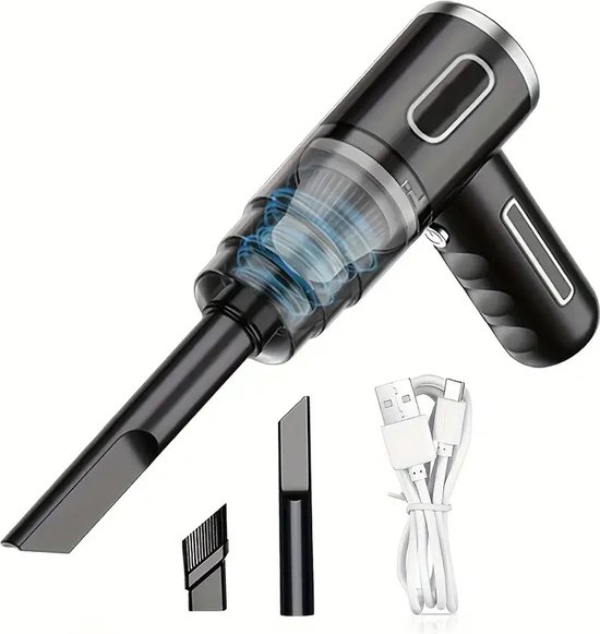 Auto Stofzuiger Draadloos - Nat & Droog - Kruimelzuiger - Auto - €28,95