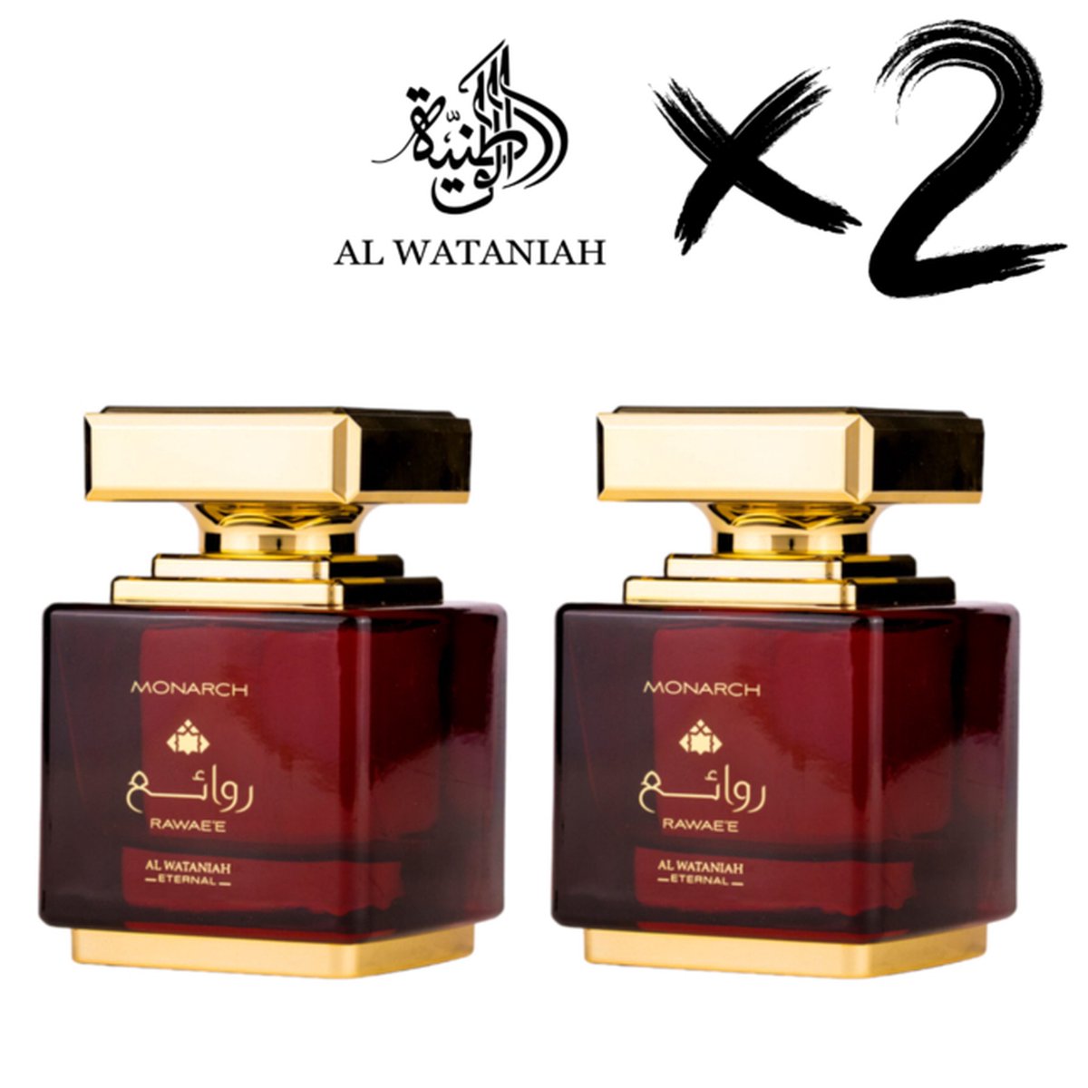 Goedkoopste AL WATANIAH 2 X ETERNAL PERFUME RAWAYEH MONARCH, 100ml