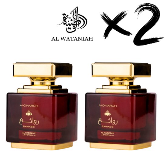 AL WATANIAH 2 X PARFUM ÉTERNEL RAWAYEH MONARQUE, 100ml