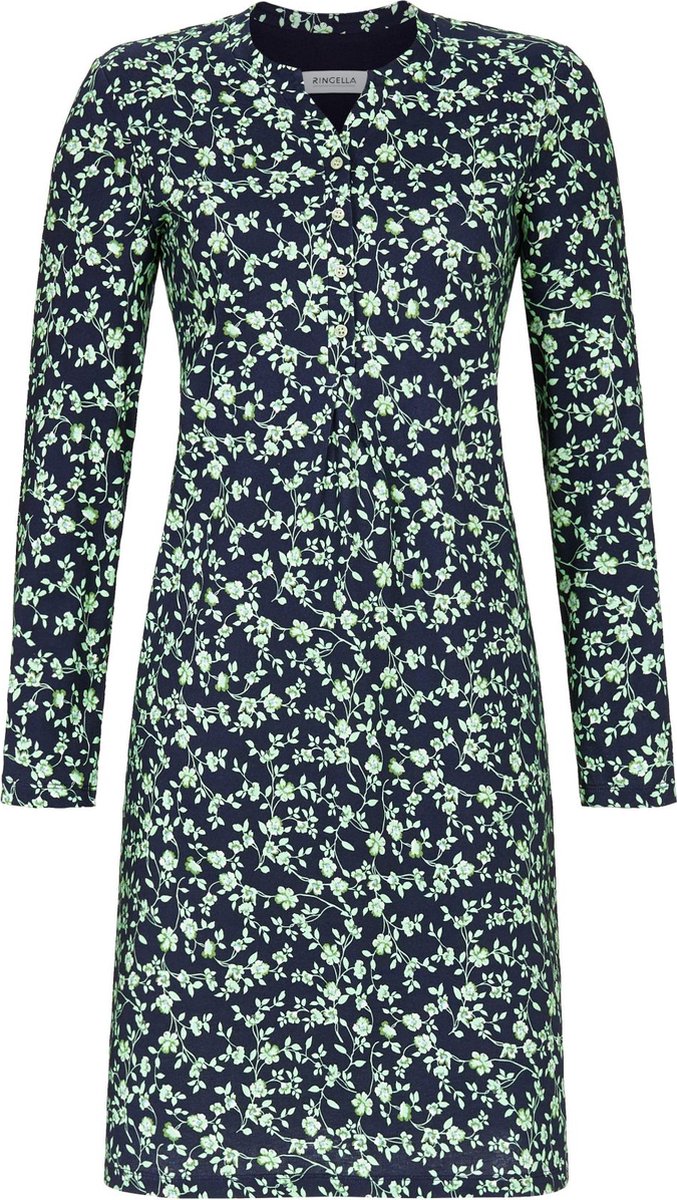 Ringella Green Flowers – Nachtkleed – 4511026 – Night Blue –