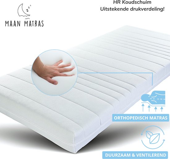 Foto: Maan matras matras 140x200 hr koudschuim 20cm dik afneembare tijk wasbaar hotel kwaliteit 140 x 200 cm koudschuim gratis retourneren