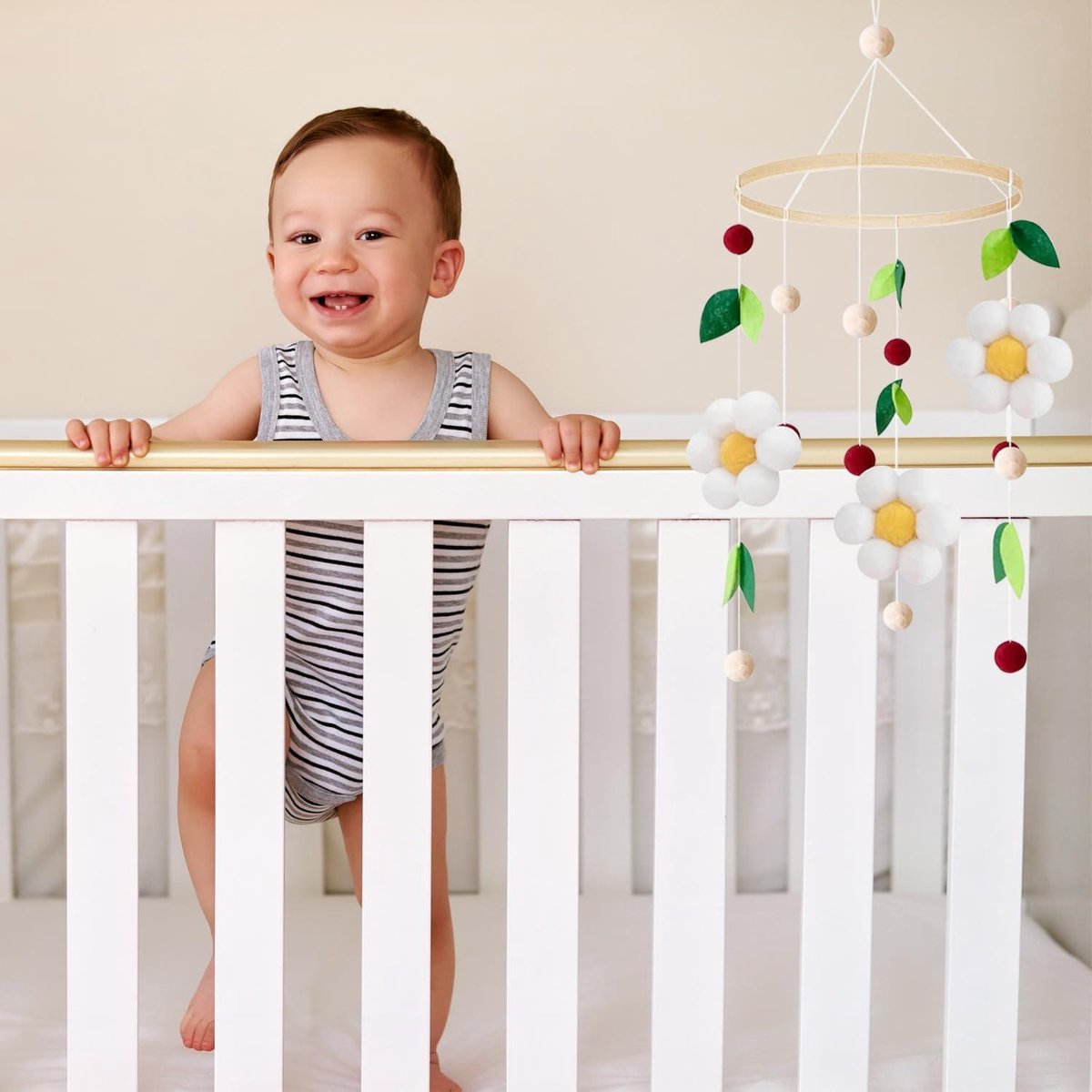 wortek Mobiel Baby Mobiel Babybed Mobiel Commode - met Safari Dieren