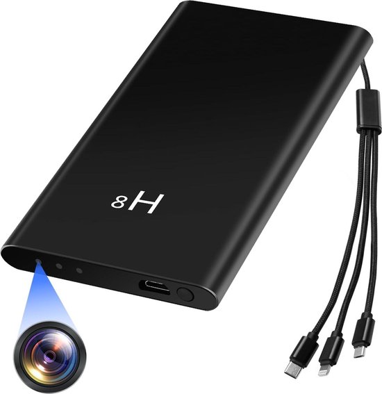TANGMI Mini Kamera, 1080P HD Powerbank Kamera, Gravitationssensor Kleine Überwachungskamera mit