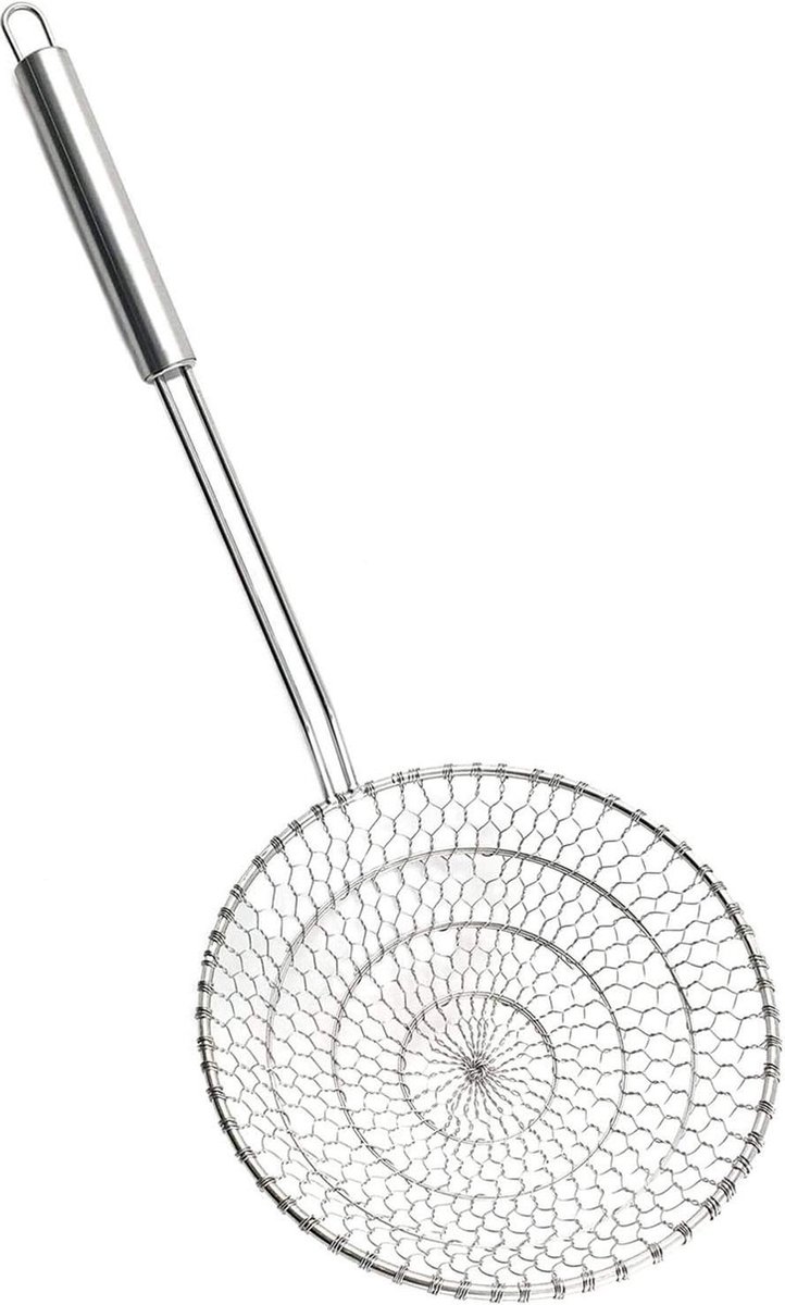 Colino professionale in stijlen asiatico - acciaio inox - Con rete a spirale - DIA. 18CM