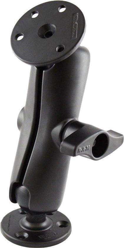 25 mm/1 inch tot 17 mm kogeladapter voor RAM-bevestigingen, B-maat, dubbele socketarm, Garmin 17 mm draaibare kogelmontagepatroon GPS-houder (dubbele socketarm: lang 5,9 inch