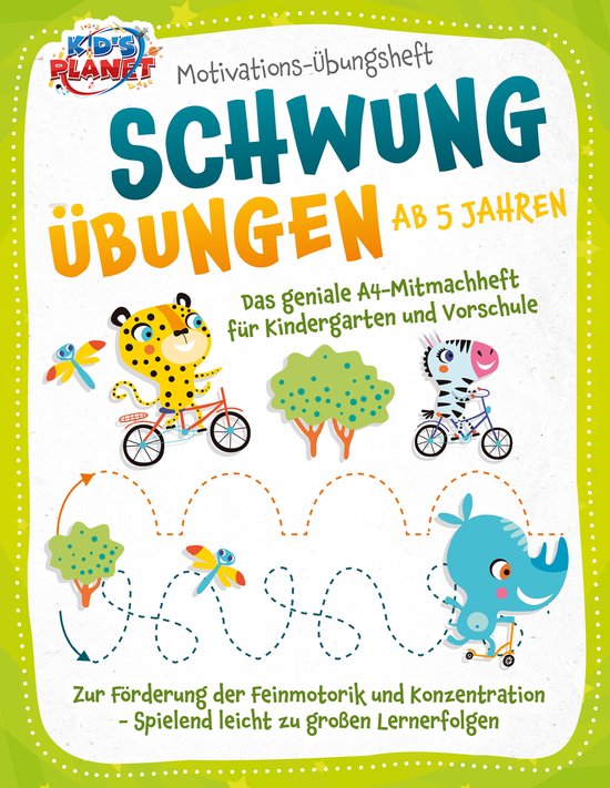 Motivations-Übungsheft! Schwungübungen ab 5 Jahren: Das ge ... - cover
