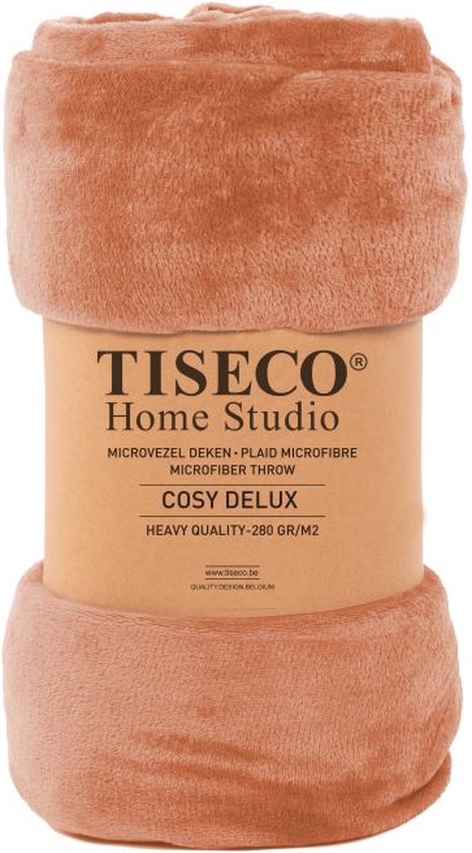 Tiseco Home Studio - Deken COSY DELUX - microflannel - 280 g/m² - 240x220 cm - Clay