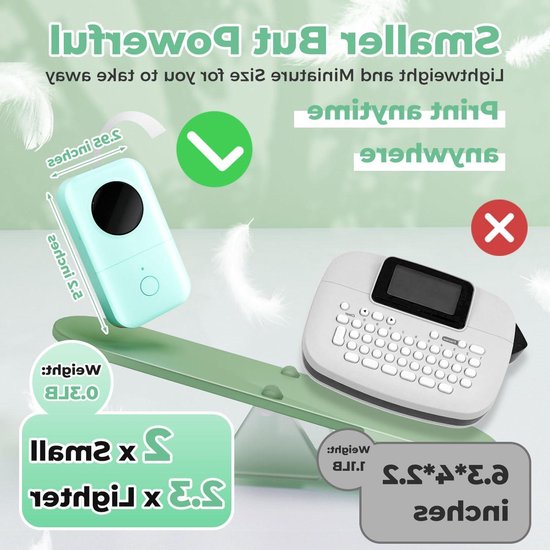 Imprimante D'Étiquettes Bluetooth Thermique - Compatible IOS/Android, Pour Maison, Bureau, Cuisine, École - 6