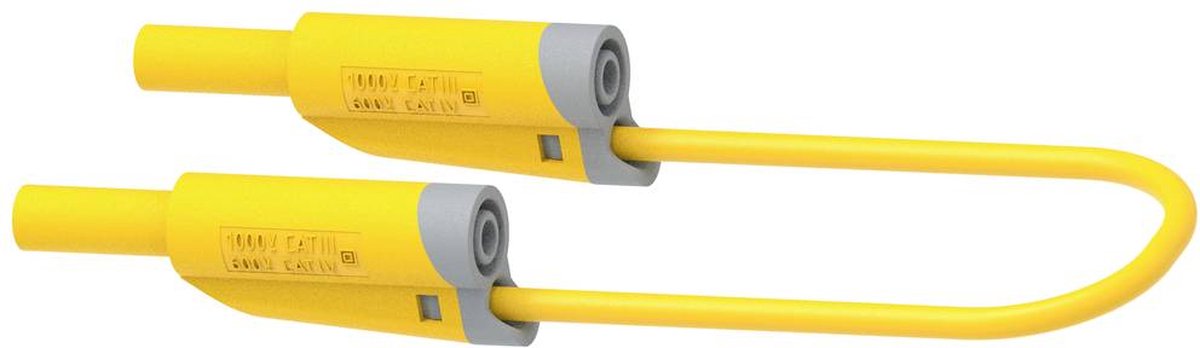 Electro PJP 2710-IEC-CD1-50J Meetsnoer Banaanstekker 4 mm Banaanstekker 4 mm 50 cm Geel 1 stuk(s)