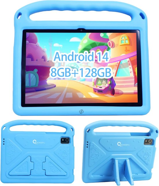 HEMUYT Android 13 Tablet für Kinder 10,1 Zoll, 8 GB RAM