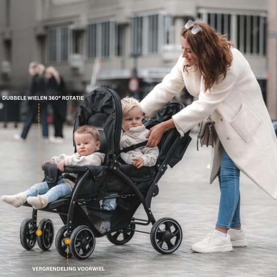 Dolly Tots Junior Pram Poppenwagen met bijpassende