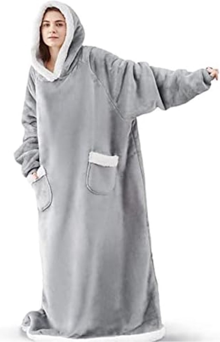 Vliegtuig Cockpit Print Gezellige Oversized Deken Hoodie Xmas