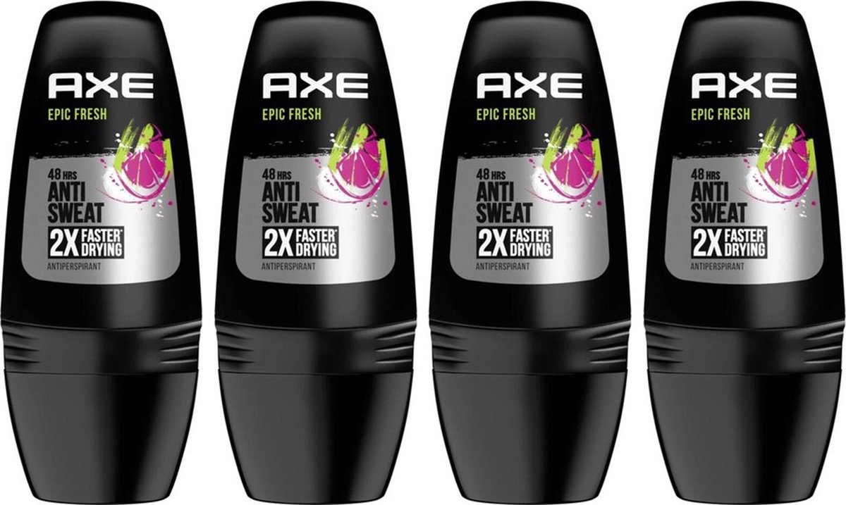 Goedkoopste Axe Deo Roller - Epic Fresh - 4 x 50 ml
