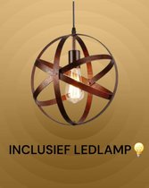 Brilliant MATRIX 2 Hanglamp E27 Roest hanglamp vanaf