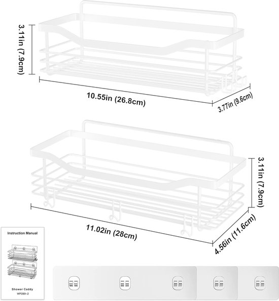 Deurbeschermer wit, 105-115 cm, zonder boren, gemaakt van gepoedercoat Deurbeschermer wit, 105-115 cm, zonder boren, gemaakt van gepoedercoat