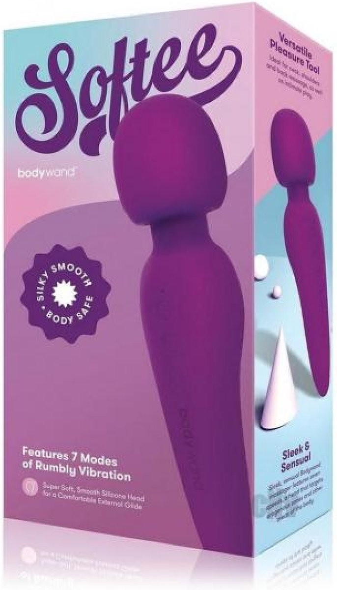 Goedkoopste BodyWand Softee Siliconen Wand in Paars