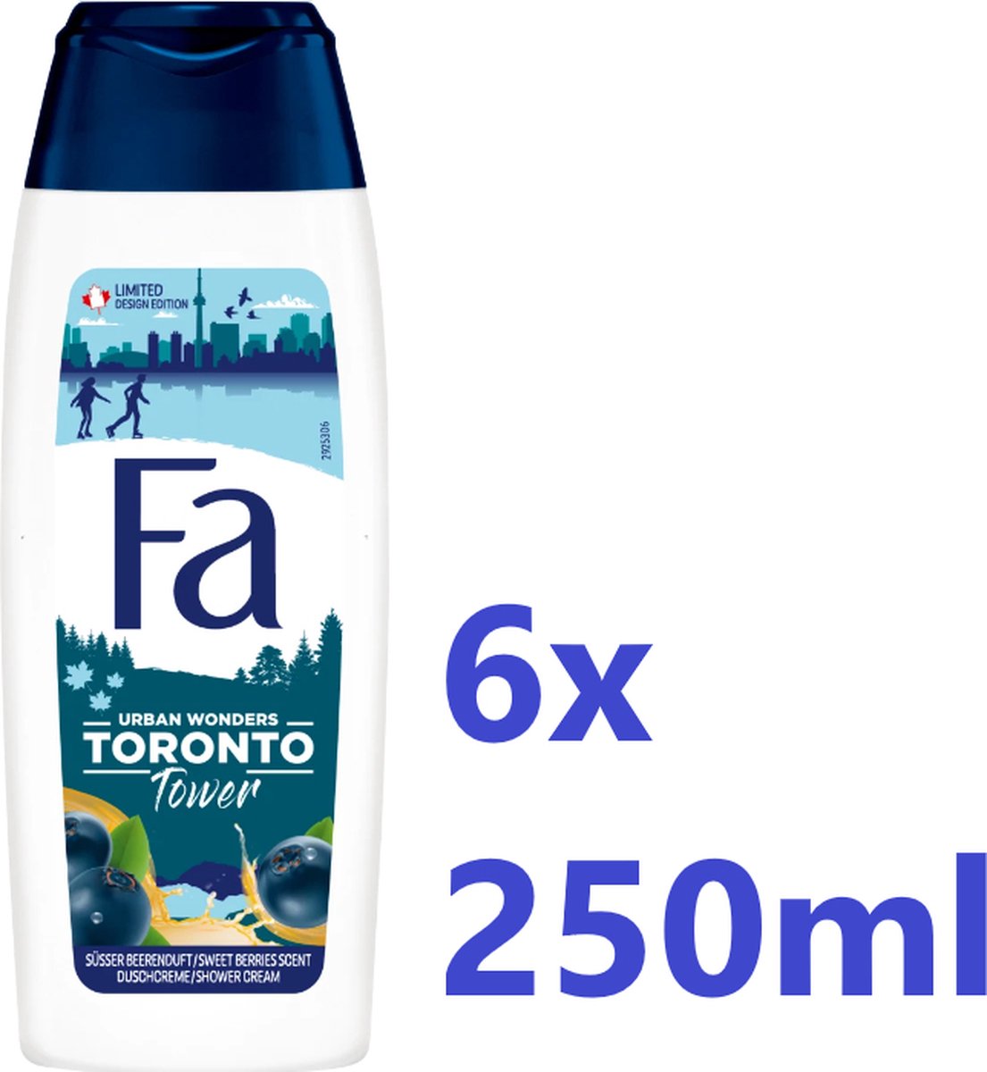 Goedkoopste Fa Douchegel Toronto Tower - 6 x 250ml - Voordeelverpakking