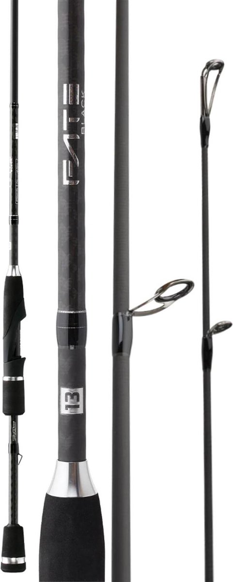 13fishing 13 Fishing Fate Black Spin Hengel | 2.44m | 15-40g Zwart 2.40m 15-40g - Aanbieding