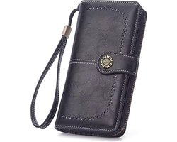 Portemonnee Dames, Portemonnee, Portemonnees, Portefeuille Dames, Dames Pasjes Houder, Card Holder Wallet, Portefeuille, Portefeuille Dames Met Kaarthouders, Creditcardhouder, Pasjeshouder Vrouwen, Moederdag, Valentijnsdag, Verjaardag, ZWART