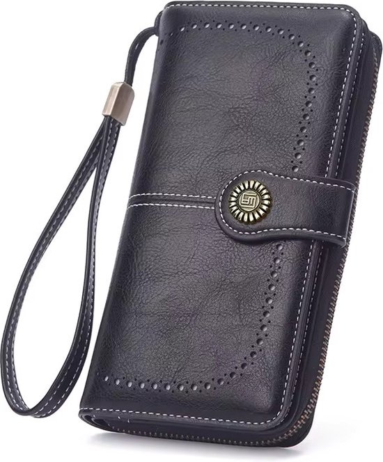 Portemonnee Dames, Portemonnee, Portemonnees, Portefeuille Dames, Dames Pasjes Houder, Card Holder Wallet, Portefeuille, Portefeuille Dames Met Kaarthouders, Creditcardhouder, Pasjeshouder Vrouwen, Moederdag, Valentijnsdag, Verjaardag, ZWART