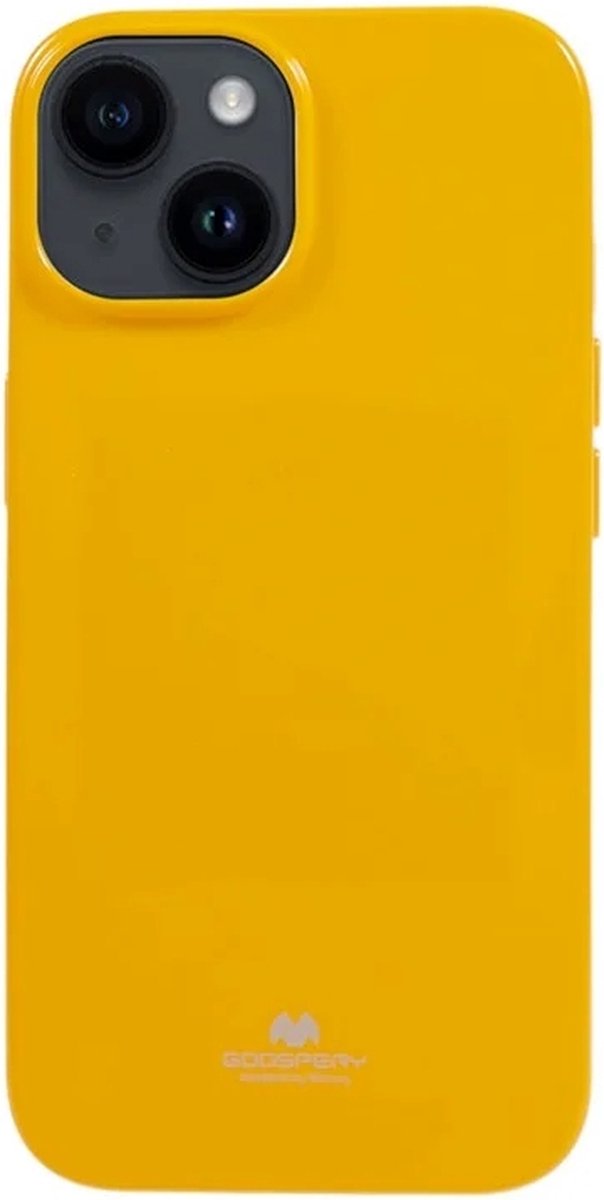 Goospery - iPhone 15 Plus - Backcover hoesje Jelly -Geel