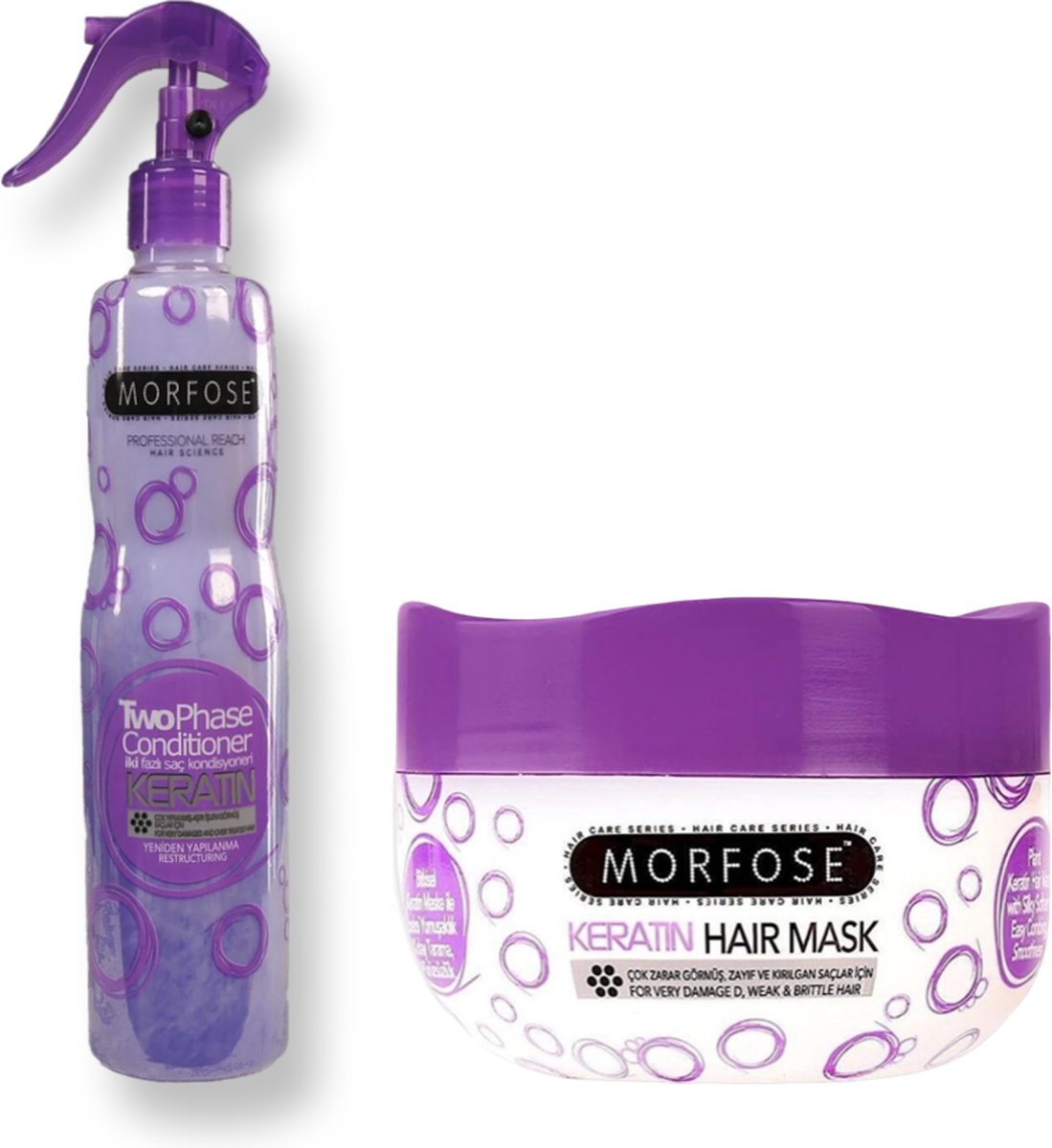 Morfose - Keratin Two Phase Conditioner & Keratin Hair Mask