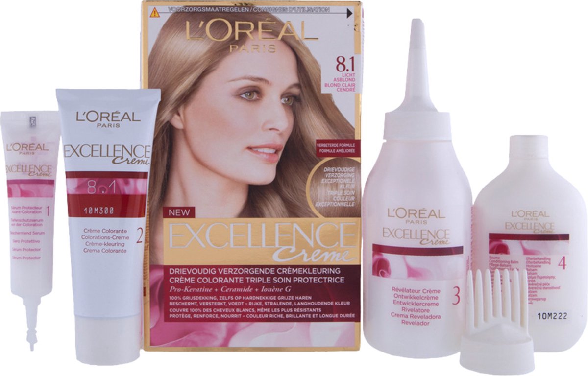 L’Oréal Paris Excellence Crème 8.1 - Licht Asblond - Haarverf