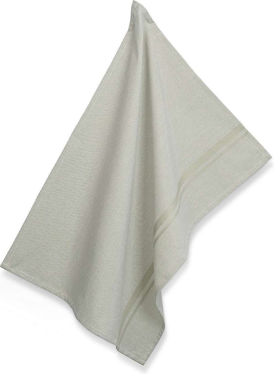 Theedoek, Katoen, Beige met Streep, 70 x 50 cm - Kela | Tia