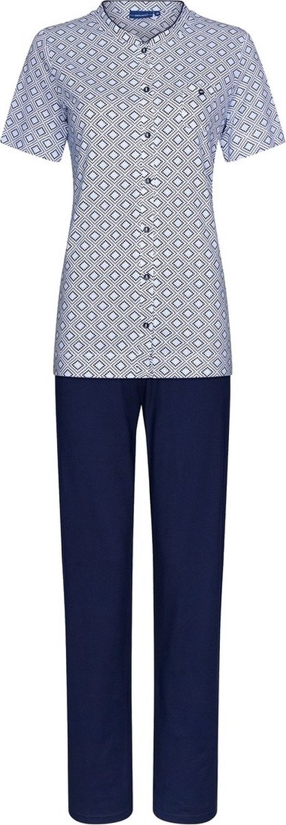 Katoenen grafische pyjama Pastunette - Blauw - Maat - 48