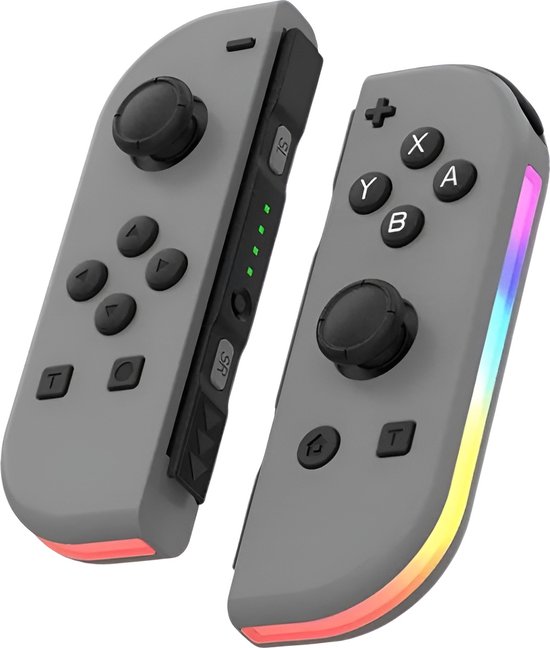 Foto: Neebie switch joy con grijs turbo controllers geschikt voor nintendo links en rechts