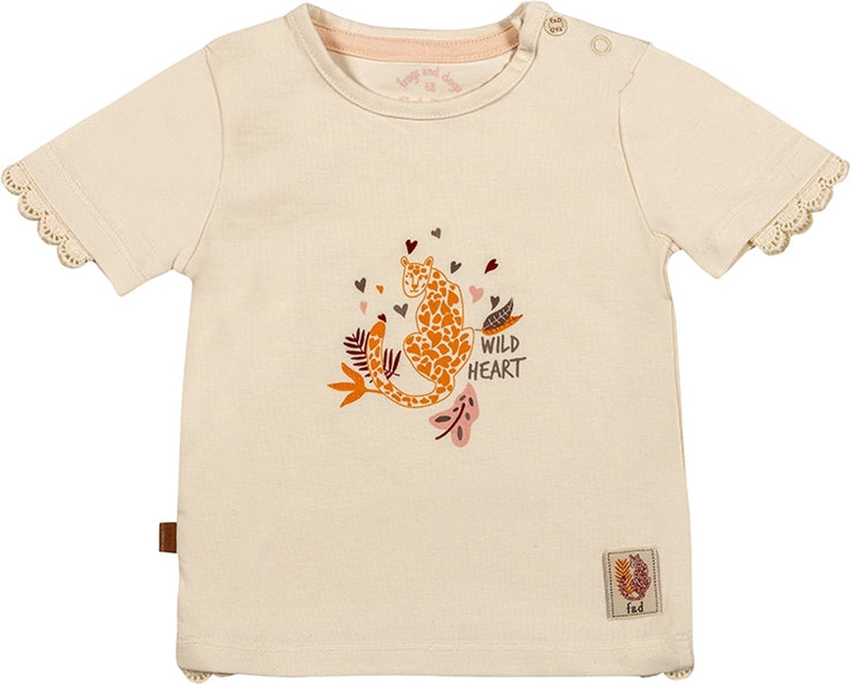 Frogs and Dogs-Jungle T-Shirt Wild Heart-Off White - Maat 68