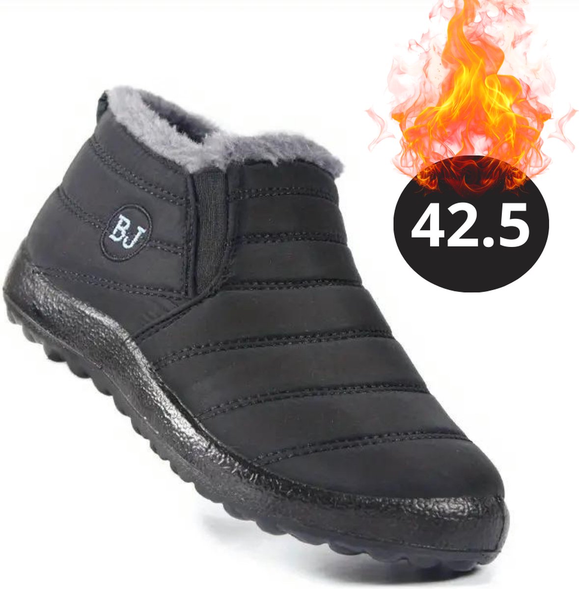 Nivard Snowboots Sneeuwschoenen Sneeuwboots Dames Wintersport Ski Skischoenen – 42.5 Laag Zwart