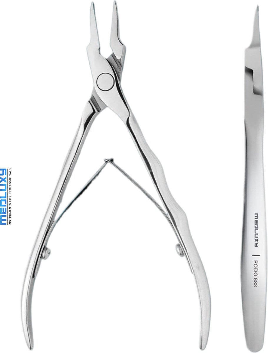 Goedkoopste MEDLUXY® Pro - Hoektang Nageltang - 13 cm - 15 mm - ingegroeide nagels , nagelhoekjes - PODO-638 [podologietang - podology nail nipper - nagelnipper - nagelknipper - Staleks stijl]