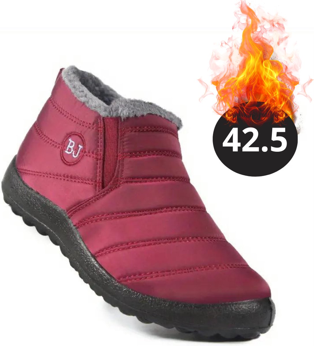 Nivard Snowboots Sneeuwschoenen Sneeuwboots Dames Wintersport Ski Skischoenen – 42.5 Laag Rood