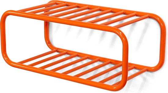 Spinder Design schoenenrek Retro Schoenenrek - Pure Orange - 4 paar schoenen - Staal