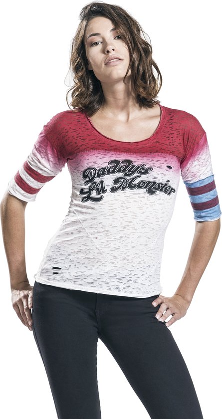 T-shirt à manches longues Suicide Squad Harley Quinn - Daddy's Lil Monster Multicolore XS
