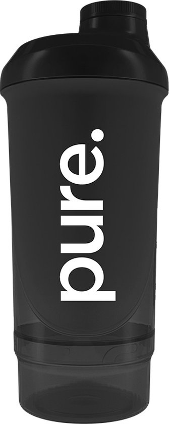 Body Supplies - Shakebeker / Shaker - Zwart - 500ml