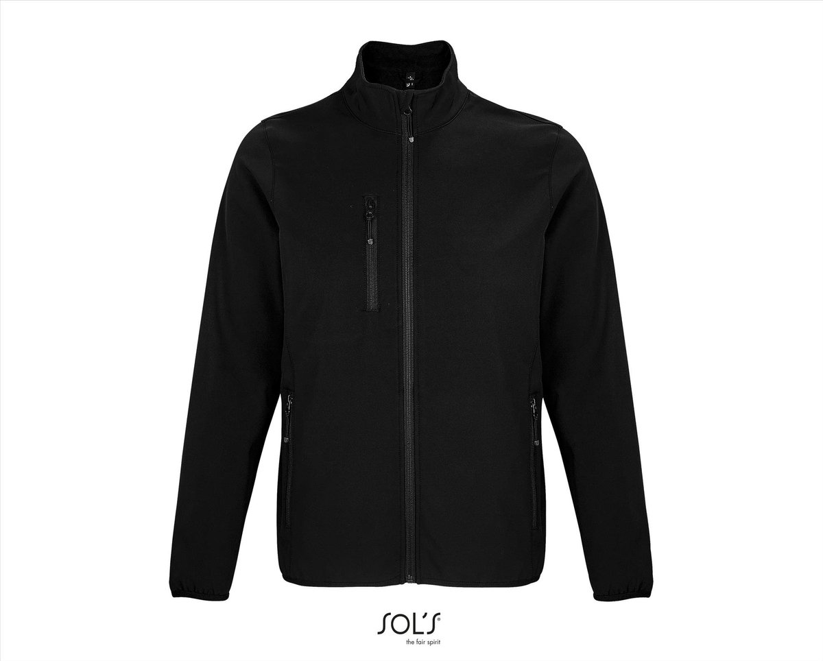 SOL'S Men´s Falcon Zipped Softshell Jacket L03827 - Black - 4XL