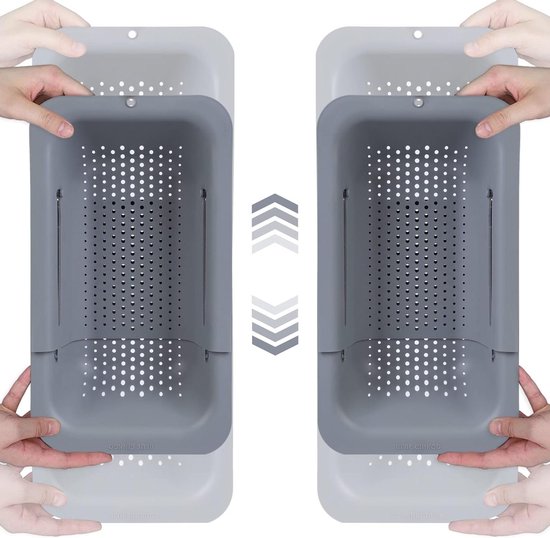 Minivergiet Van 14 Cm - Vergiet Van Roestvrij Staal 304 Met Kommenset - Kleine Metalen Zeef Met Fijne Mazen - Voor Het Wassen En Afgieten Van Rijst Fruit Groenten