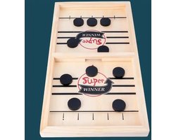 Katapult Sjoel Spel - Catapult Chess - Houten Mini Hockey Tafelspel