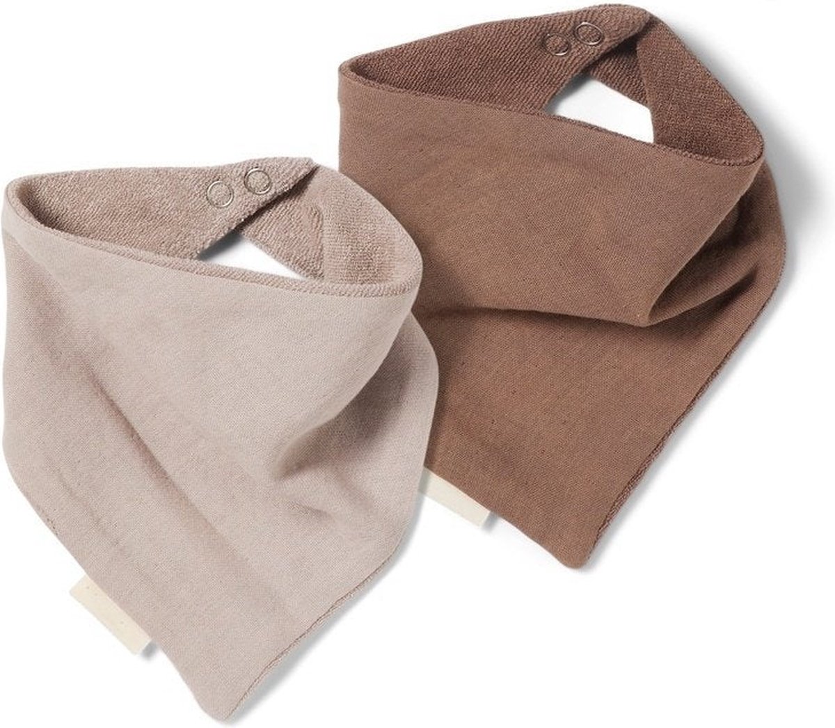 Acile badstof slab 2-pack-Cobblestone / Cappuccino