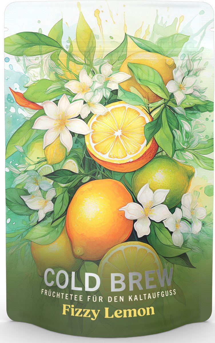 Cold brew tea - cold brew vruchtenthee - Cold Brew "Fizzy Lemon" (1 stuk)