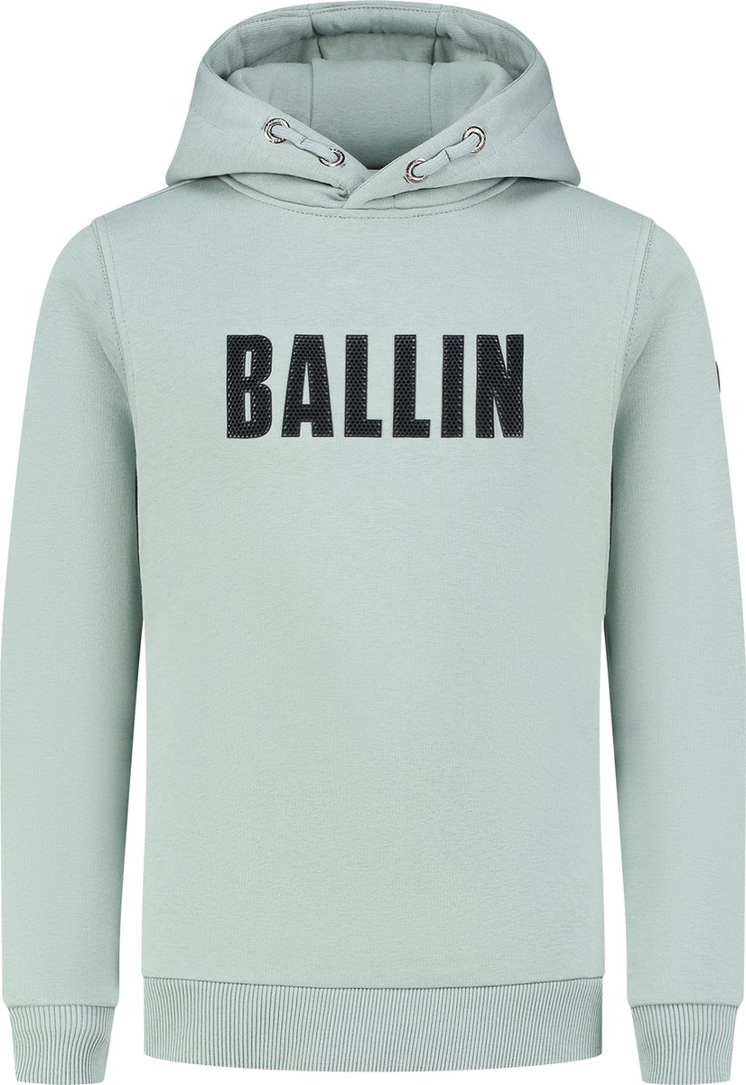 Ballin Amsterdam - Jongens Slim fit Sweaters Hoodie LS - Dark Mint - Maat 8