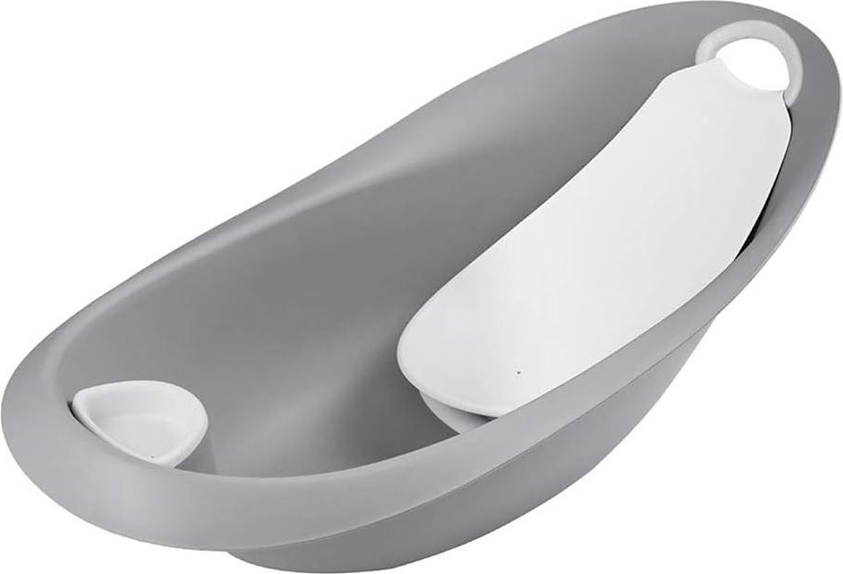 Goedkoopste Ergonomisch babybad Stars softgrip afvoerplug anatomisch badzitje 0-6 maanden Natalia grijs