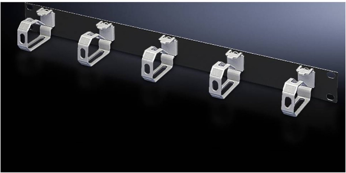 Rittal 7159017 19 inch Rangeerpaneel 1 HE Diepzwart (RAL 9005)