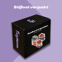 Zwarte verpakking van TidyHome voor een 9-delige koelkast organizer set.
