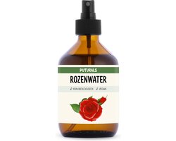Puturals Rozenwater 100% Biologisch - 300ml - Puur en Vegan - Rozenwater voor Gezicht en Haar - Zonder Alcohol