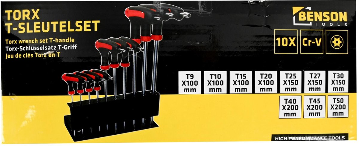Schroevendraaierset - Torx - T-greep - 10 delig van Hofftech — cadeau in Tuin & Klussen - foto 4