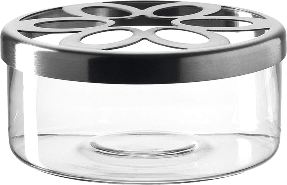 Theewarmer van Kristalhelder Glas - Stoofje 13 x 13 cm, 6 cm Hoog, Inclusief Theelicht