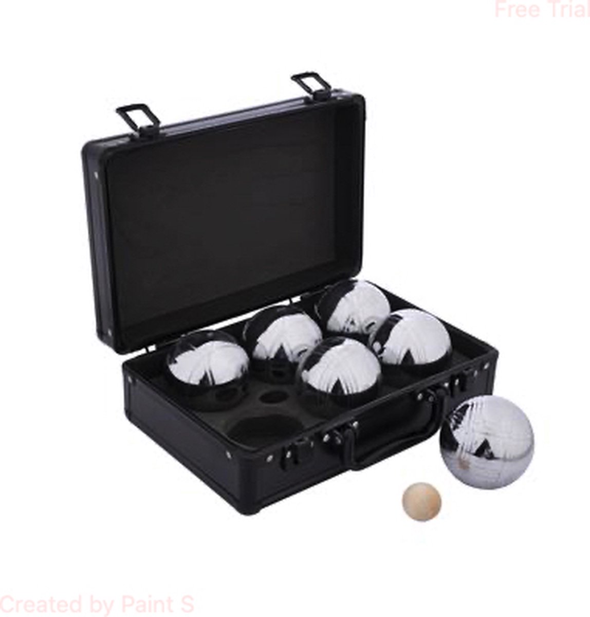 Jeu de Boules ballen in aluminium koffer - 6 ballen